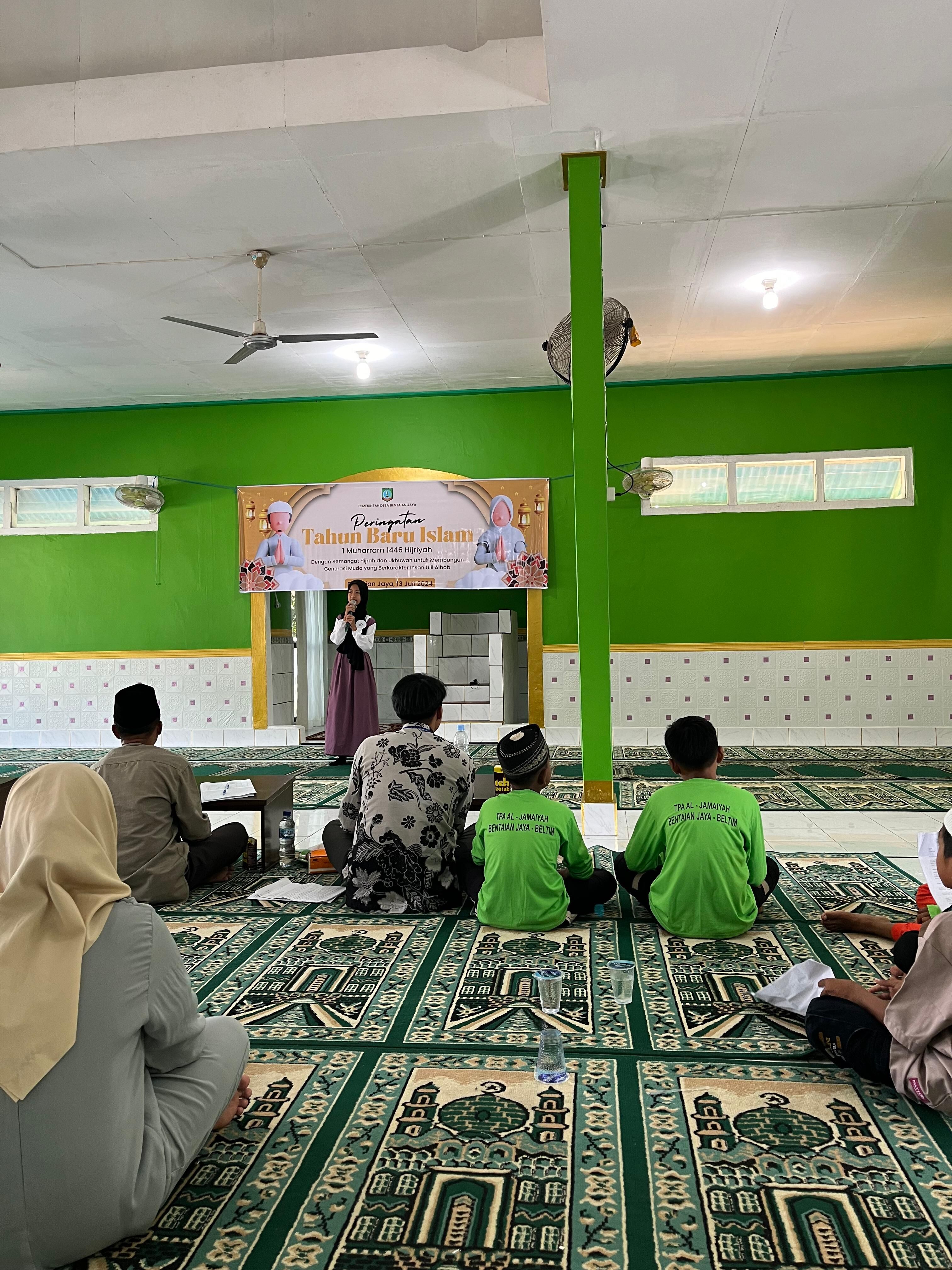 Peringati 1 Muharram, Mahasiswa KKN IAIN SAS Babel Gelar Lomba Perdana Ceramah Agama Di Desa Bentaian Jaya