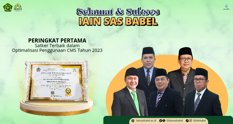 Peringkat Pertama Satker Terbaik Optimalisasi Penggunaan CMS 2023