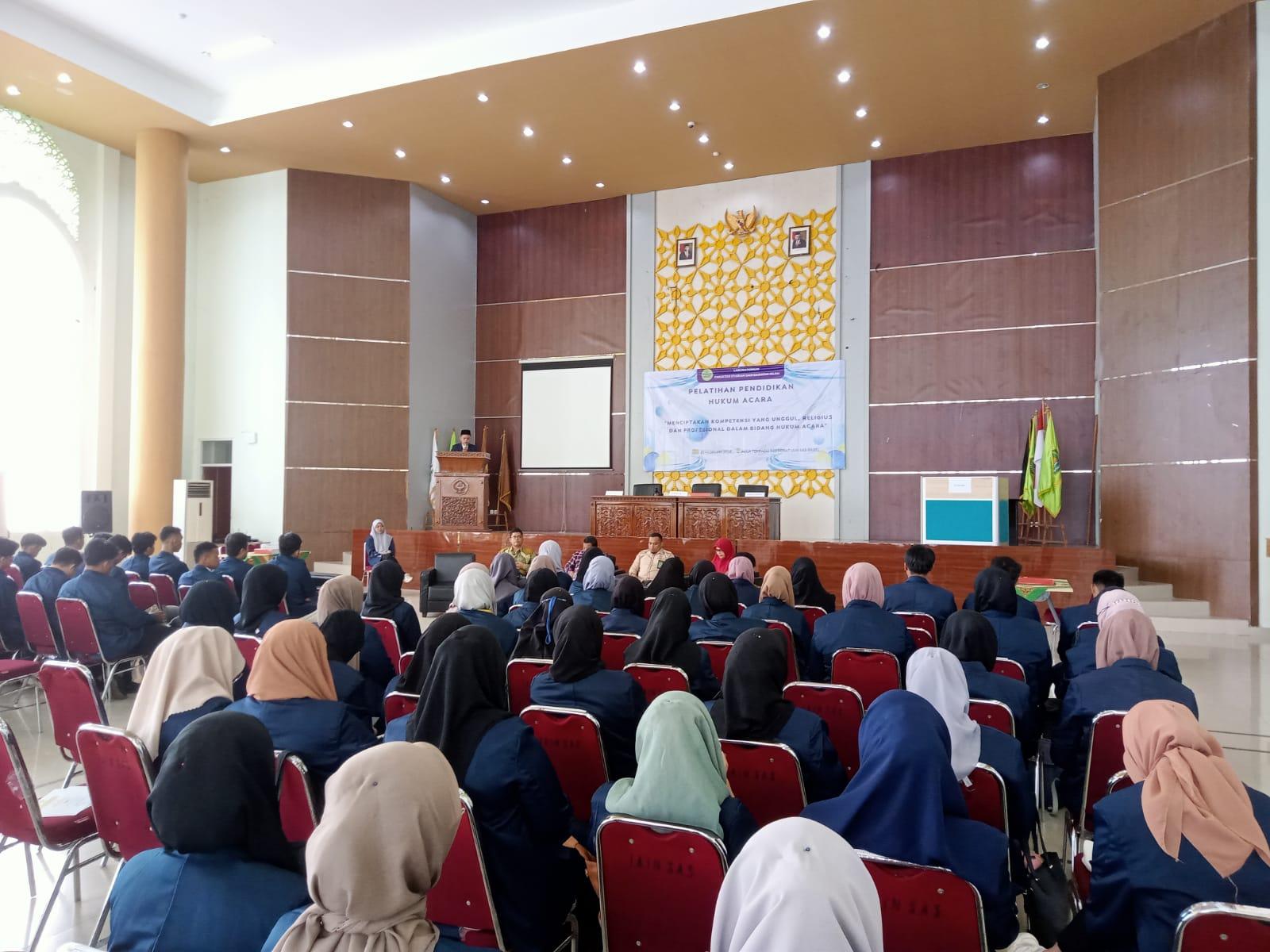 Perkuat Hukum Acara, Laboratorium FSEI IAIN SAS Babel Adakan Pelatihan Pendidikan Hukum Acara Bagi Mahasiswanya