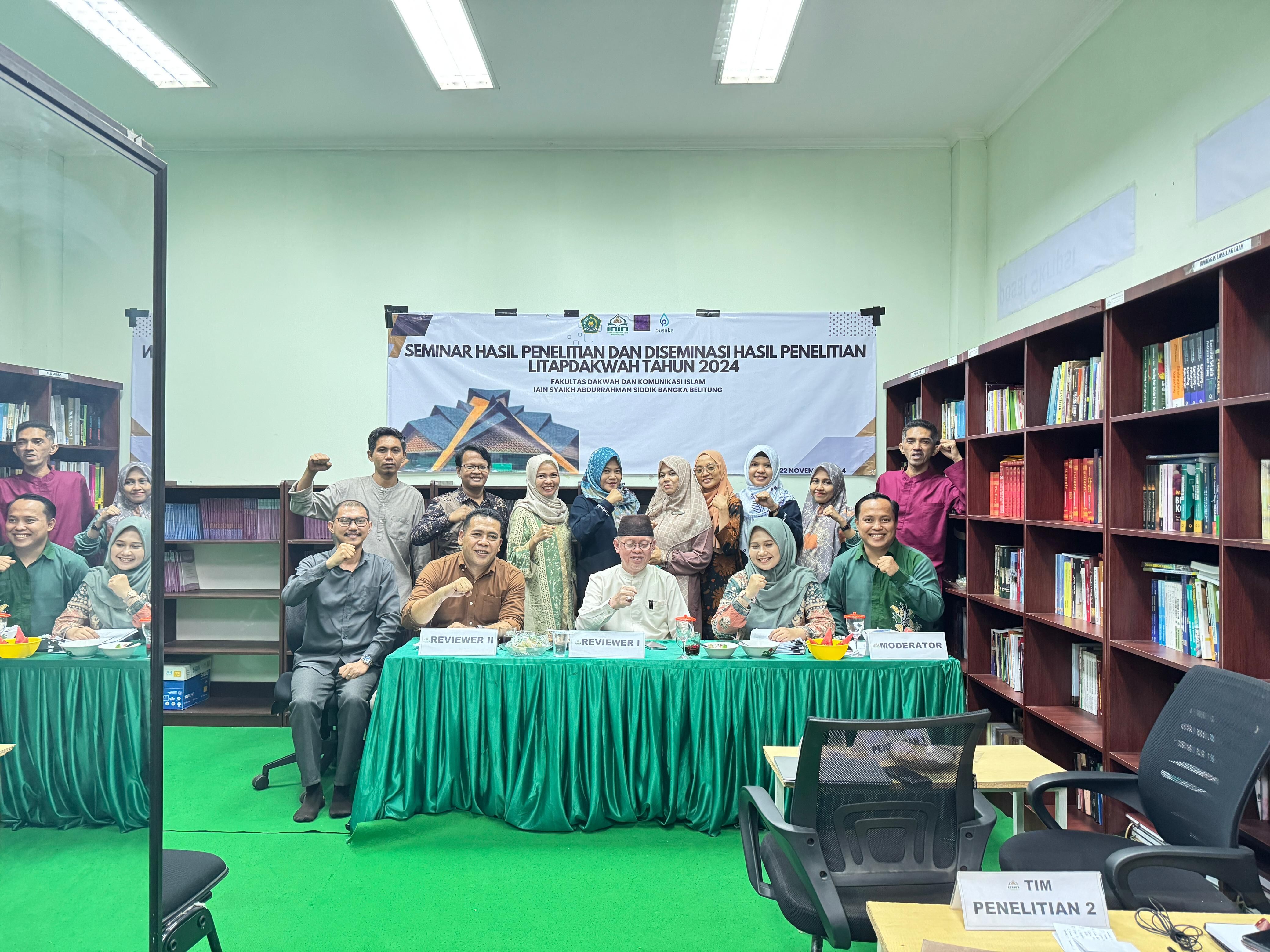 Perkuat Kultur Ilmiah, FDKI IAIN SAS Babel Sukses Melaksanakan Seminar Hasil dan Diseminasi Penelitian serta PkM Dosen Bersama Mahasiswa Tahun 2024