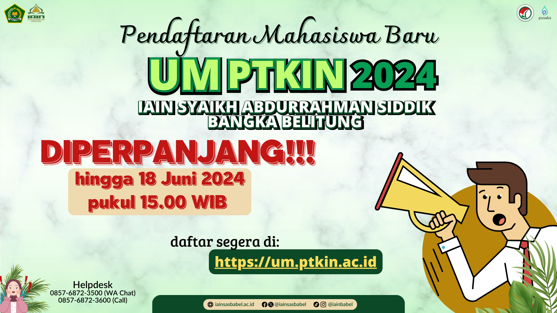Perpanjangan UM-PTKIN