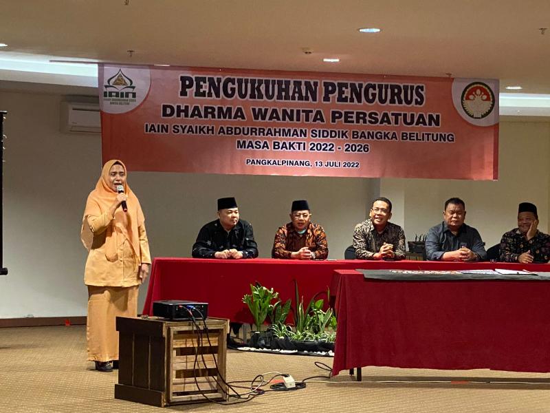 Sambutan Ketua DWP IAIN SAS Babel Ny Arnila Irawan,S.Ag 