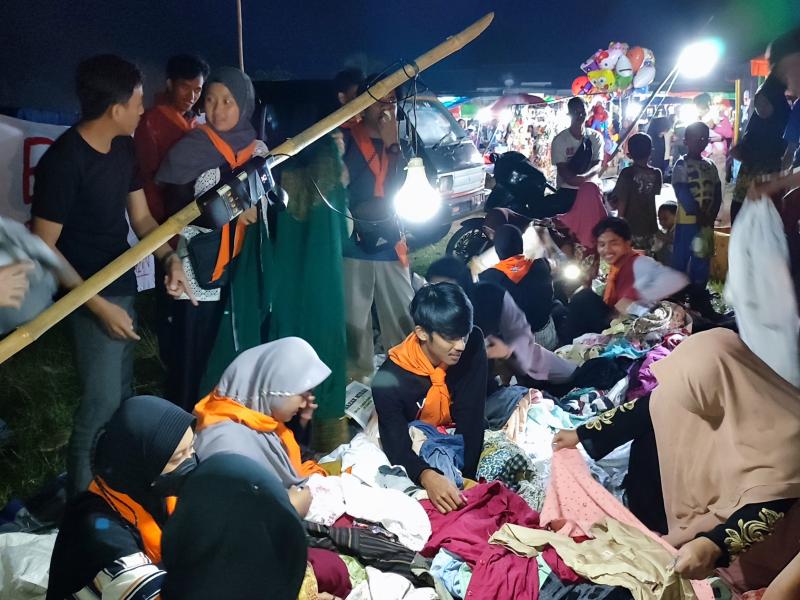 Peduli Korban Gempa Bumi , Kopassas IAIN SAS Babel Gelar Bazar Murah