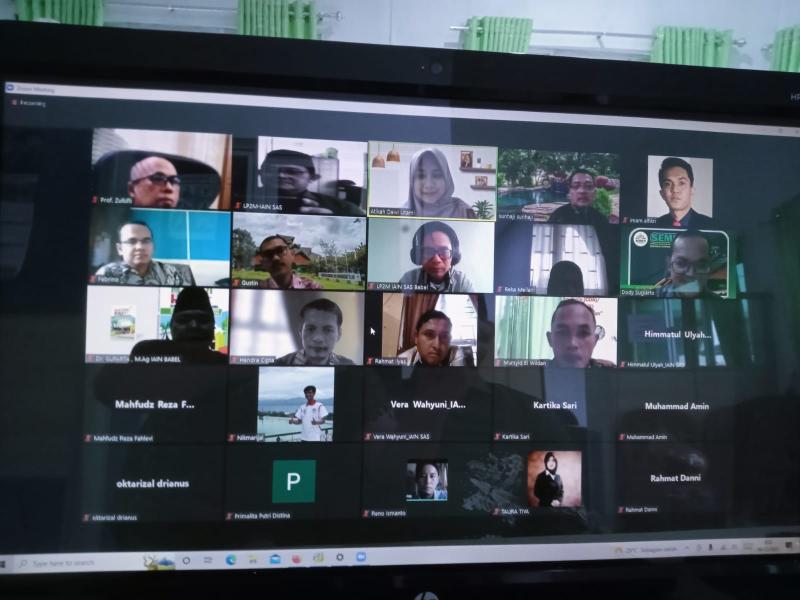 LP2M IAIN SAS Babel Gelar Seminar Proposal Penelitian Dosen Tahun 2023, Harap Kualitas Penelitian Meningkat