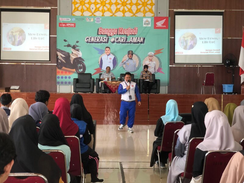 Hariyansha, instruktur Safety Riding dari PT Asia Surya Perkasa (Honda Babel)