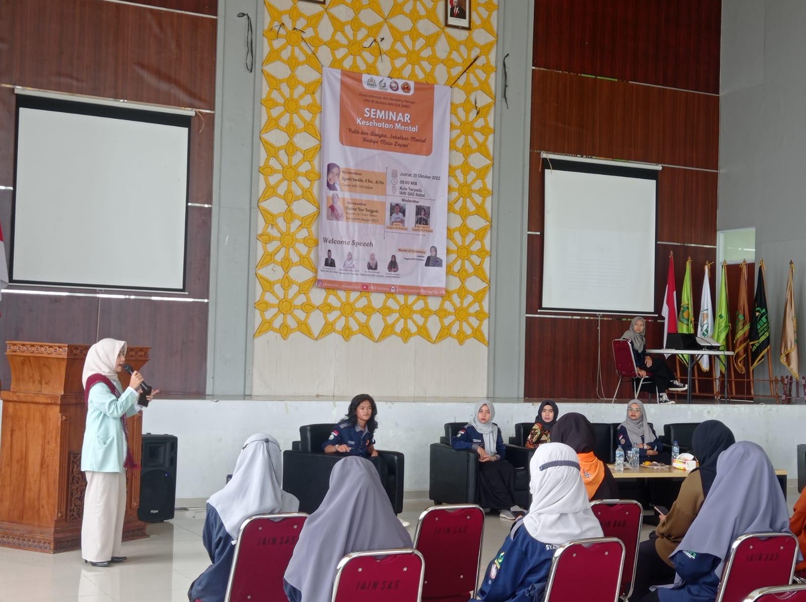 Peringati Hari Kesehatan Mental, PIK-Remaja IAIN SAS Babel Gelar Seminar Kesehatan