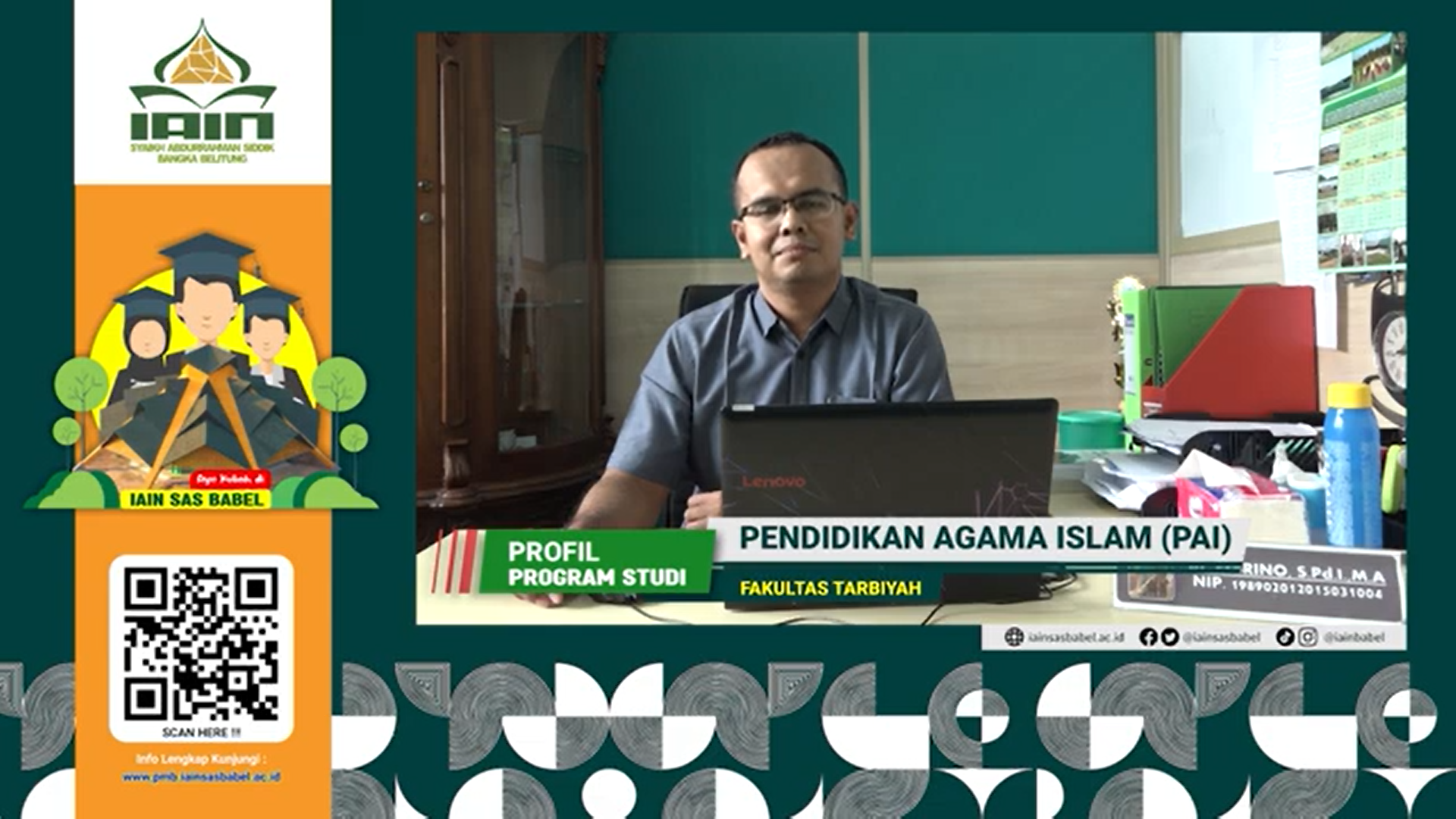 PMB Prodi Pendidikan Agama Islam (PAI) IAIN SAS Babel