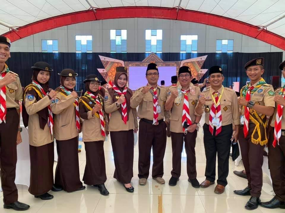 Kontingen Pramuka IAIN SAS Babel Ikuti Pembukaan PWN PTK  XV  Se- Indonesia di Jakabaring Spot Center Palembang