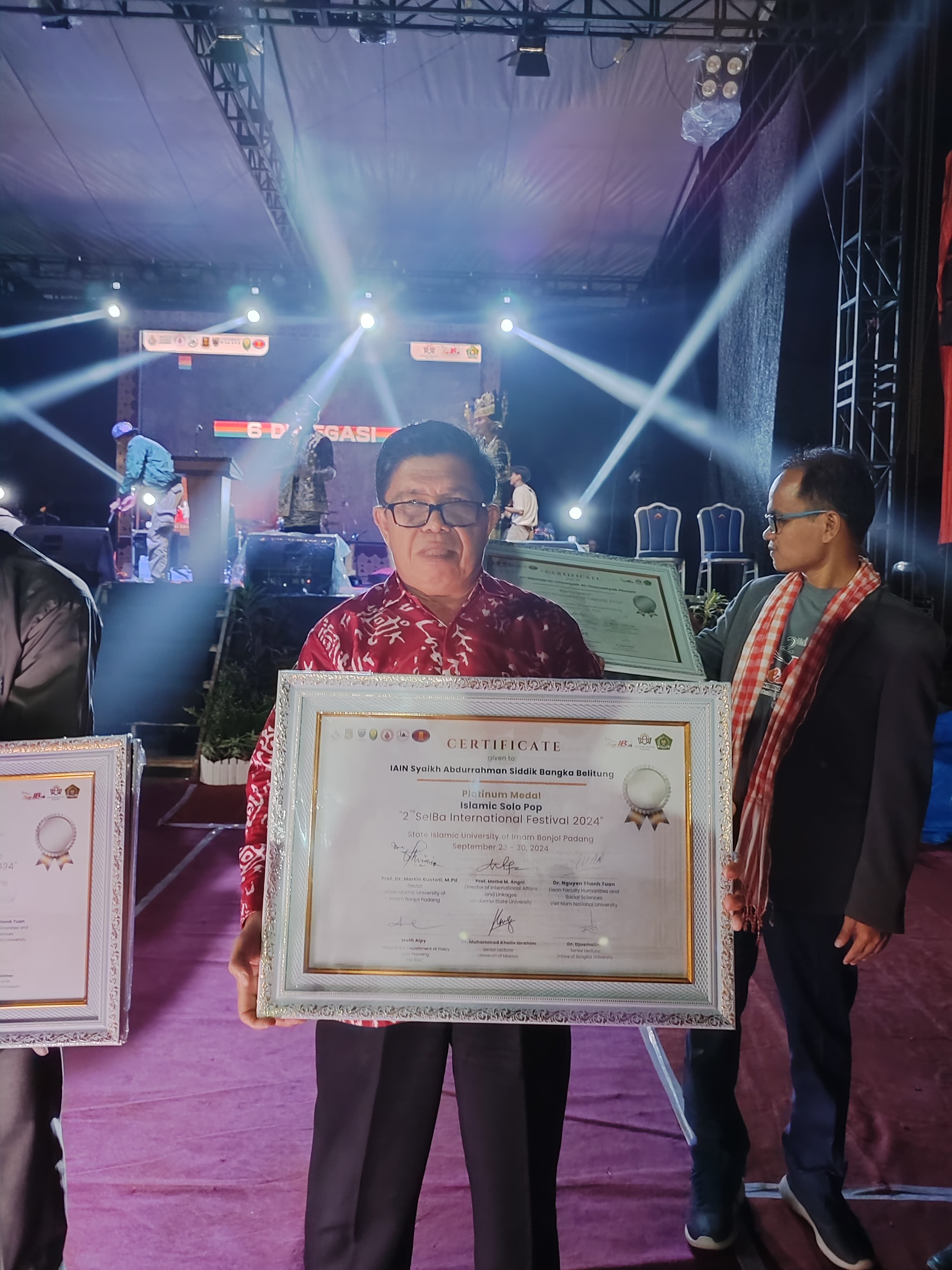 Prestasi Gemilang IAIN SAS Babel di Ajang Internasional: Raih Medali di SeIBa International Festival 2024