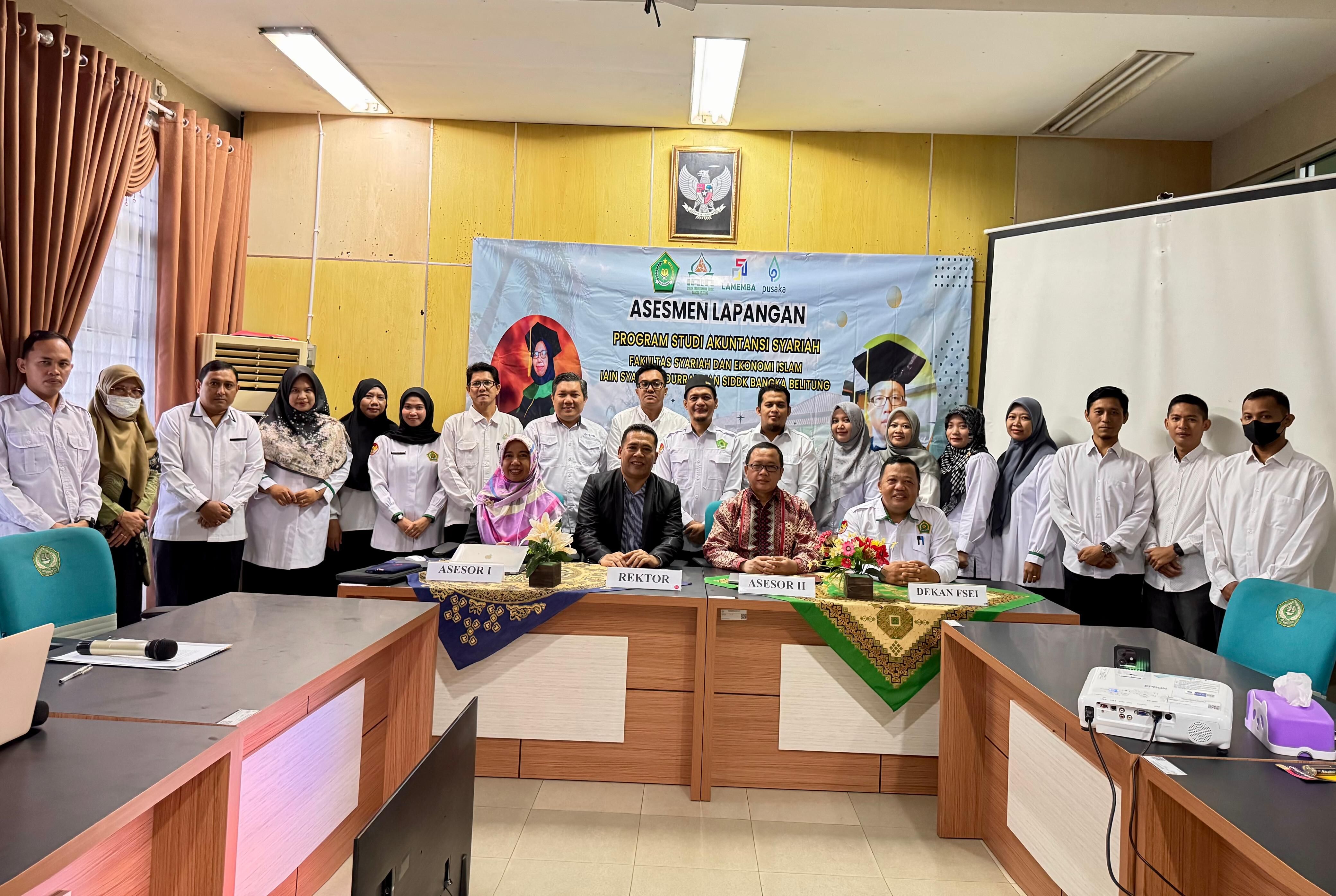 Prodi Akuntansi Syariah FSEI IAIN SAS Babel Laksanakan Asesmen Lapangan Akreditasi LAMEMBA