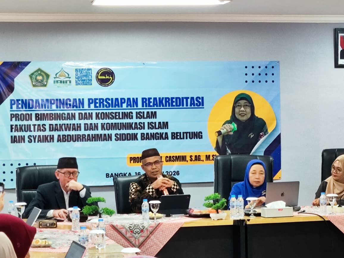 Prodi BKI Laksanakan Kegiatan Pendampingan Reakreditasi , Rektor IAIN SAS Babel hadir dan membuka secara langsung kegiatan