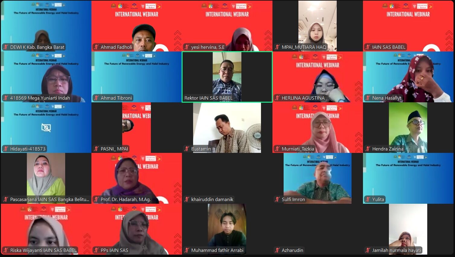 Prodi S2 MES IAIN SAS Babel Sukses Adakan Webinar Internasional,  hadirkan Pakar Internasional