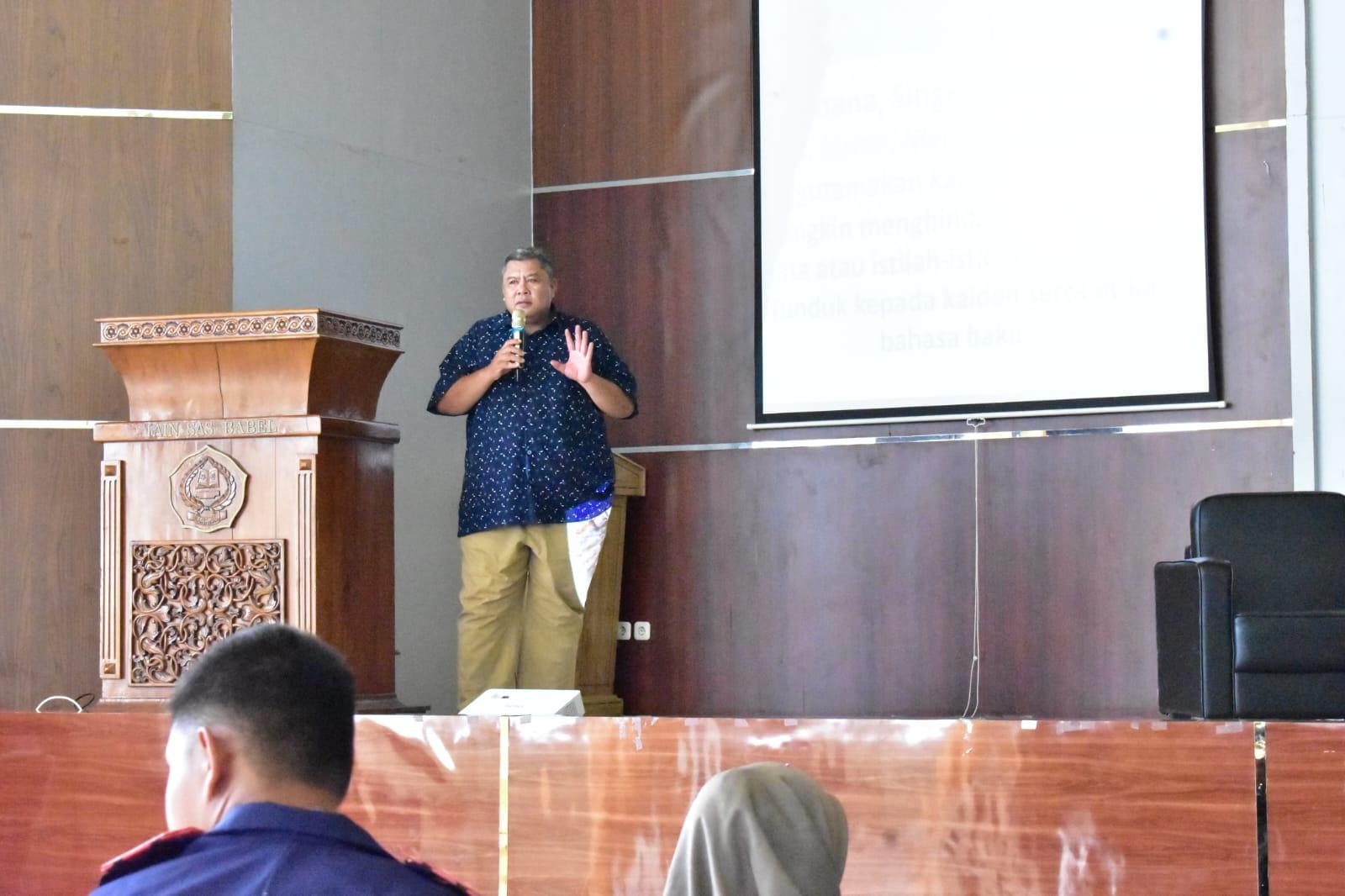 Program Studi Jurnalistik Islam IAIN SAS Babel adakan Workshop Jurnalisme Pemula Tingkat SMA
