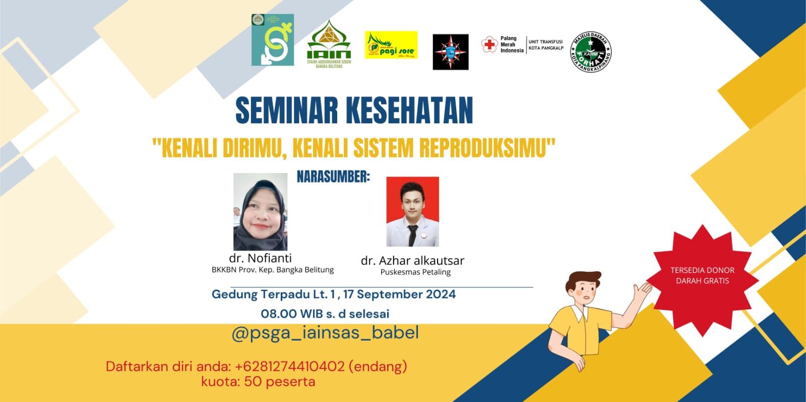 PSGA IAIN SAS Babal Adakan Seminar Kesehatan Sistem Reproduksi  dan Launching PPKS