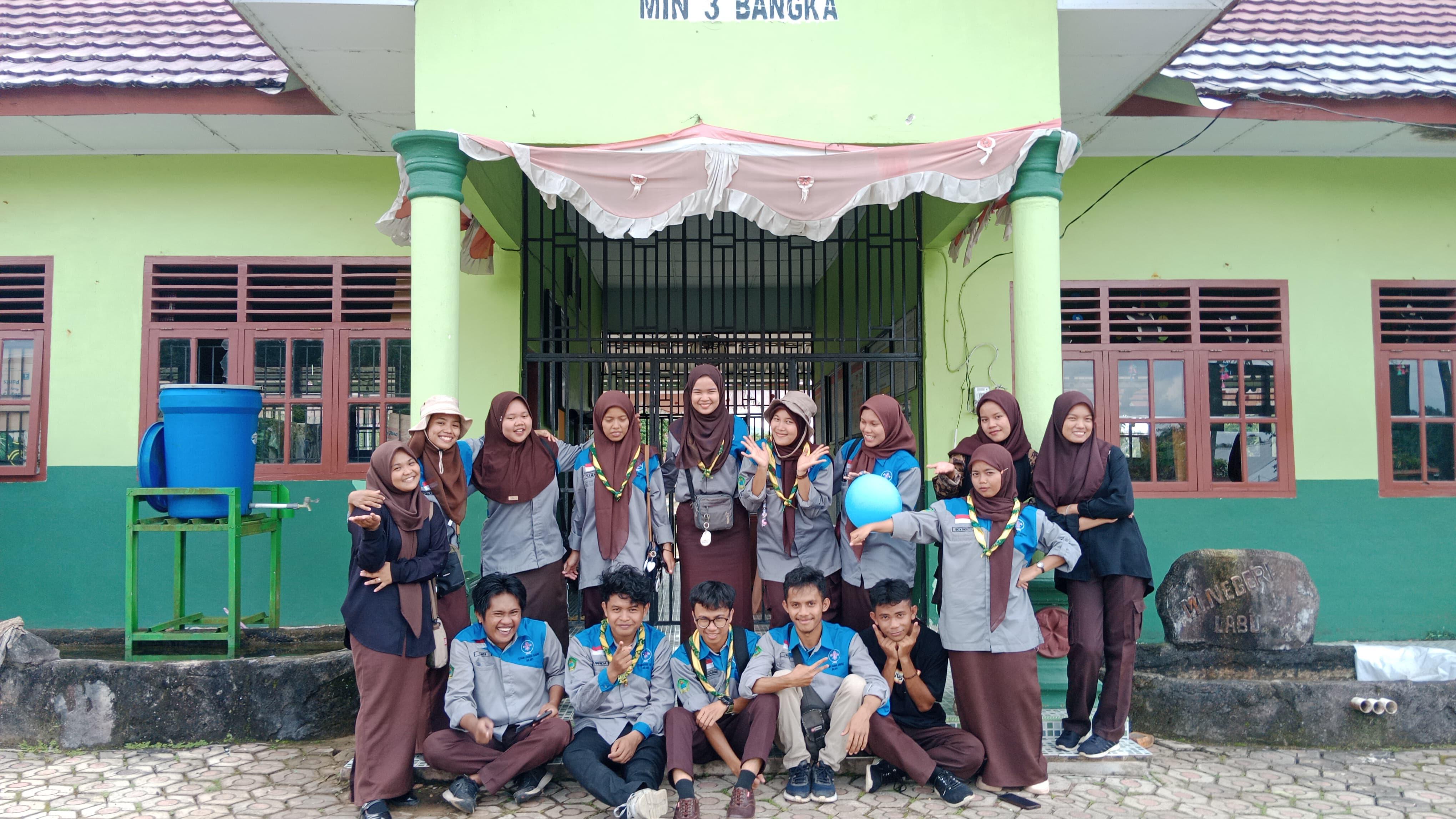 Racana Pramuka IAIN SAS Babel adakan Kunjungan dan Giat Bersama ke MIN 3 Bangka.