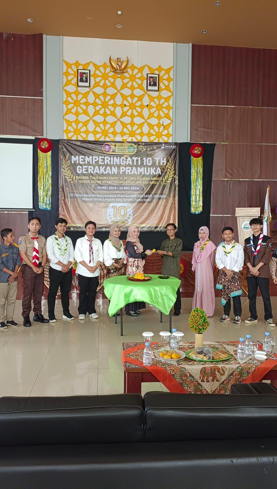 Racana Pramuka IAIN SAS Babel  Peringati Hari Jadinya yang Ke - 10