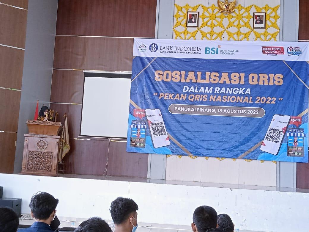 Ratusan Mahasiswa IAIN SAS Bangka Belitung  Ikuti Sosialisasi QRIS