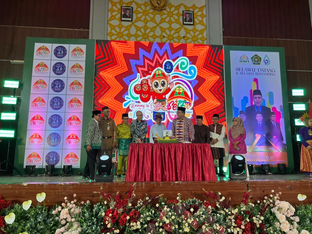 Rektor IAIN SAS Babel Resmi Membuka Dies Natalis ke-21 dan Sedulang Internasional Festival