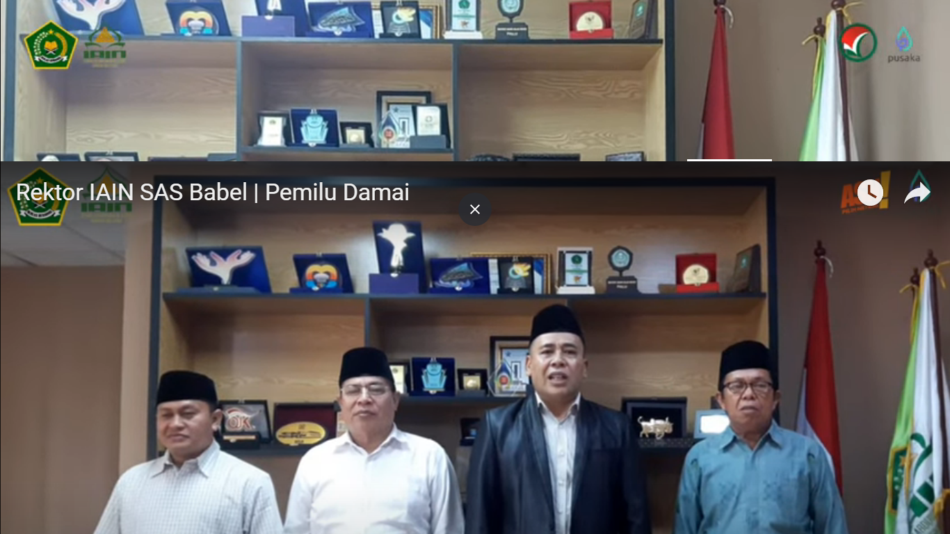 Rektor IAIN SAS Babel Pemilu Damai