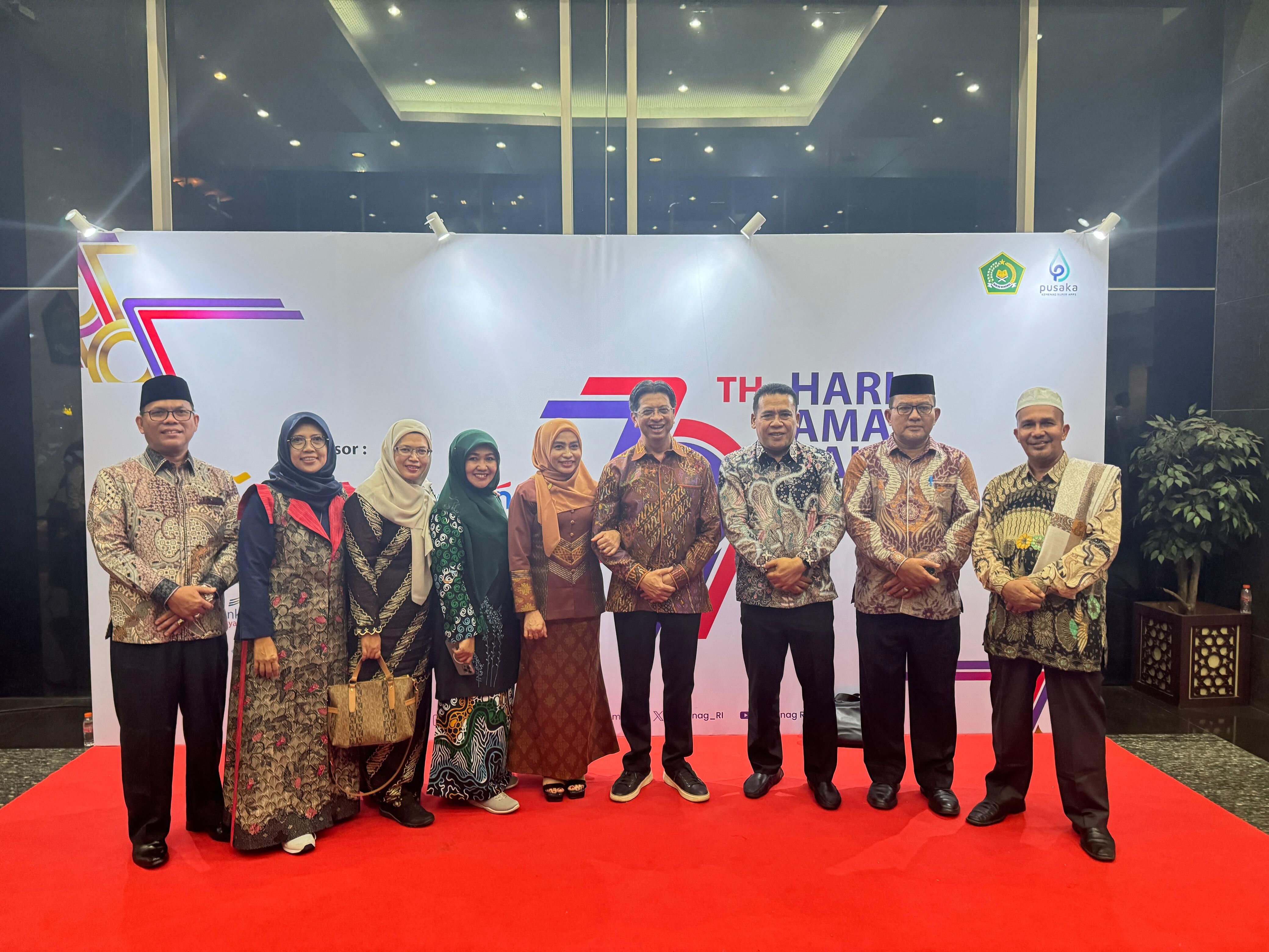 Rektor IAIN SAS Bangka Belitung Hadiri Malam Tasyakuran HAB Kemenag RI Ke-79