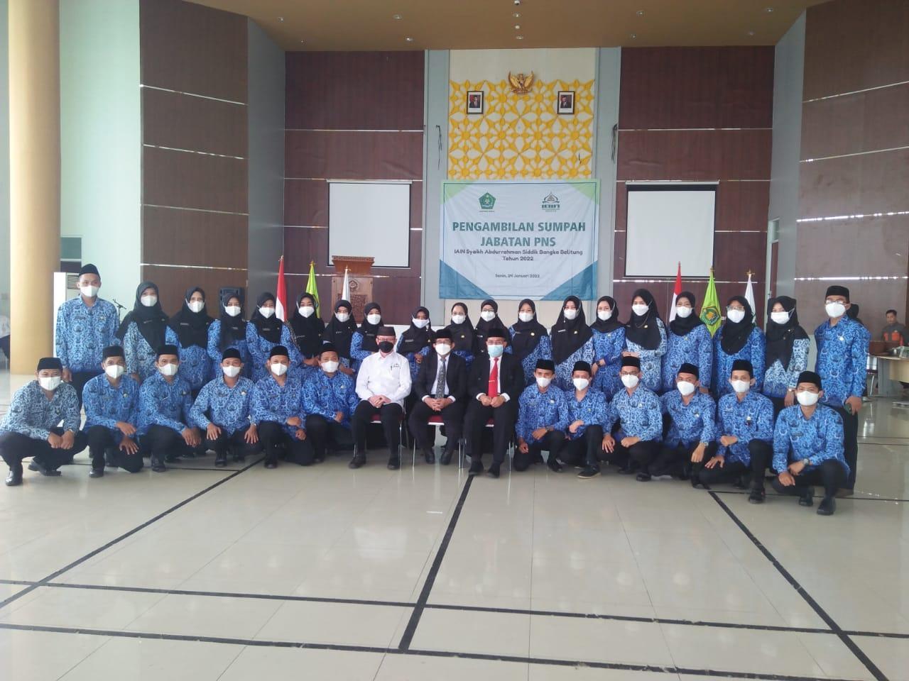 31 CPNS Formasi 2019 IAIN SAS Bangka Belitung Dilantik Menjadi PNS, Ini Pesan Rektor