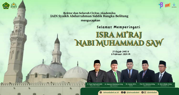 Selamat Memperingati Isra Mi'raj Nabi Muhammad SAW