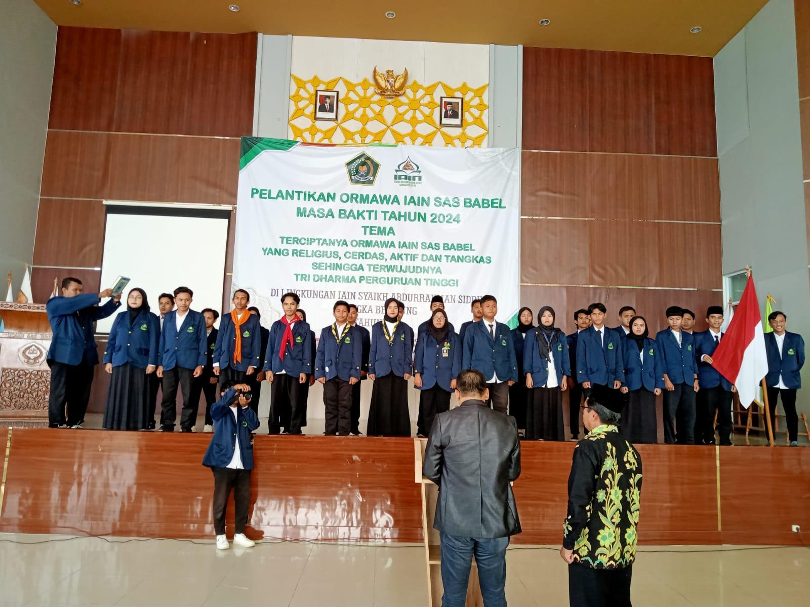 SEMA, DEMA, UKK Dan UKM IAIN SAS Babel Tahun 2024 Resmi Dilantik
