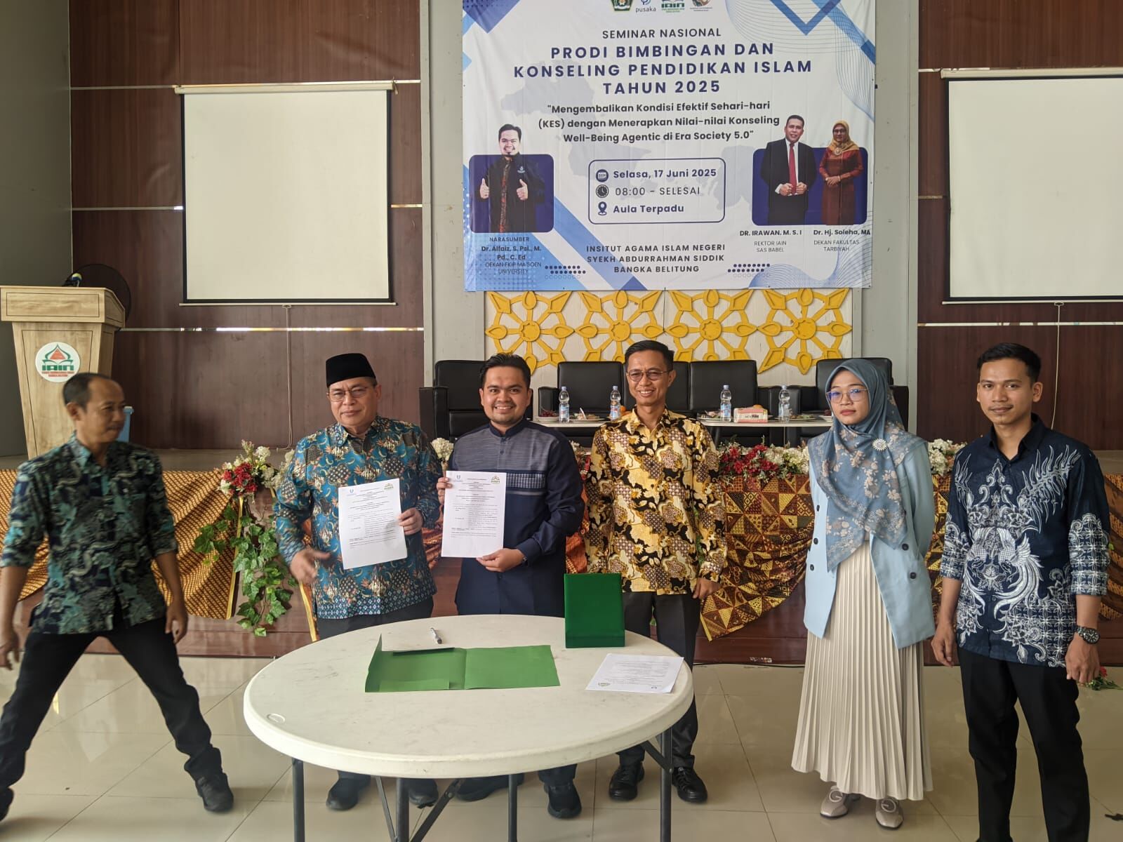 Seminar Nasional BKPI IAIN SAS Babel Hadirkan Narasumber dari Ma’soem University, Bahas Konseling Well-Being di Era Society 5.0