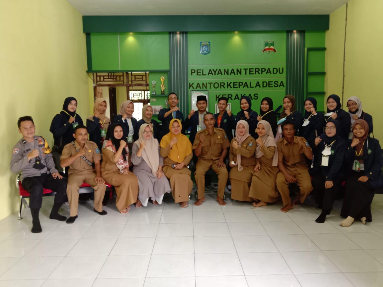 Serah Terima Mahasiswa KKN IAIN SAS Bangka Belitung di Desa Kerakas Bawah