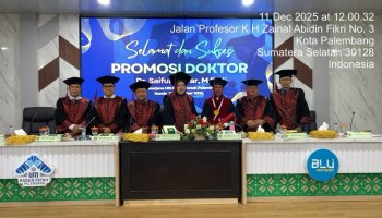 Angkat Disertasi Tradisi Nganggung di Bangka, Saiful Anwar Dosen IAIN SAS Raih Gelar Doktor di UIN Raden Fatah