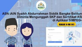 ASN IAIN SAS Bangka Belitung Diminta Mengunggah SKP dan Sertifikat ASN di Aplikasi SIMPEG-5 1