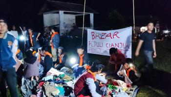 Peduli Korban Gempa Bumi , Kopassas IAIN SAS Babel Gelar Bazar Murah