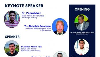 Dekan Fakultas Dakwah  dan Komunikasi Islam (FDKI) IAIN SAS Babel menjadi Pembicara pada Seminar Internasional