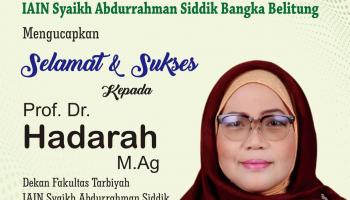 Dekan Fakultas Tarbiyah Catat Sejarah Sebagai Guru Besar Perempuan Pertama di IAIN SAS Bangka Belitung
