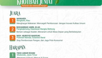Dosen FSEI IAIN SAS Babel Raih Juara 2 Lomba Penulisan Khutbah Jumat Tingkat Nasional