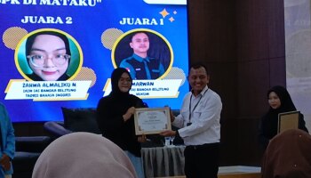 Zahwa Almaliku Nilamsari dan Nur Syaidah Mahasiswi IAIN SAS Babel Raih Juara Lomba Esai Se-Provinsi Bangka Belitung