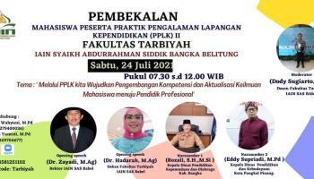 Fakultas Tarbiyah Adakan Pembekalan PPLK II 408 Mahasiswa Secara Daring