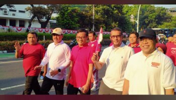 Ikuti Jalan Sehat Kerukunan Umat, Rektor IAIN SAS: Inilah Kehidupan Beragama di Indonesia, Saling Toleran