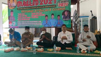 KKN IAIN SAS Bangka Bekitung Ikut Serta Berpartisipasi Meriahkan Peringatan Maulid Nabi Muhammad SAW.