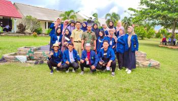 Mahasiswa KKN IAIN SAS Bangka Belitung Kunjungi Sekolah SMA negeri 1  Lepar Pongok