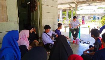 Monitoring dan Evaluasi Mahasiswa KKN di Desa Lubuk Pabrik Dusun C2