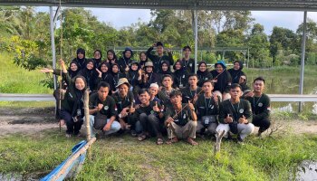 Mahasiswa KKN IAIN SAS Babel Kunjungi  Ke Holan City Air Luday.