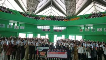 Mahasiswa Baru IAIN SAS Babel Deklarasi Moderasi Beragama Untuk Indonesia Hebat