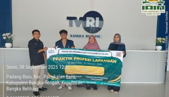 Mahasiswa FDKI IAIN SAS Babel PPL di TVRI Bangka Belitung