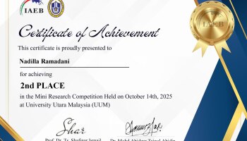 Mahasiswa FSEI  IAIN SAS Babel Juara 2  di UUM Malaysia