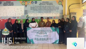 Mahasiswa IAIN SAS Babel Jalani PPLK II  di SMAN 1 Merawang, Ini Harapan Kepala Sekolah