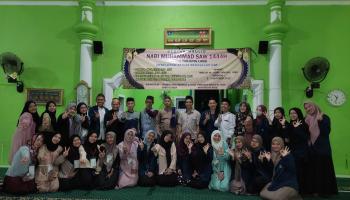 Peringati Maulid Nabi, Mahasiswa KKN IAIN SAS Babel di Desa Tanjung Labu Gelar Tabliqh Akbar