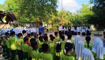 Mahasiswa KKN IAIN SAS Babel Ikut Meriahkan Peringatan Hari Anak Nasional di SDN 04 Manggar, Belitung Timur