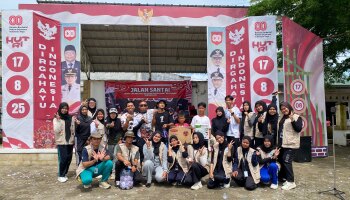 Mahasiswa KKN IAIN SAS Babel Kelompok 26 Sukses Gelar Jalan Santai Bersama Masyarakat Sungaiselan