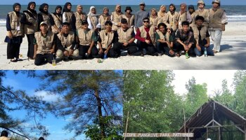 Mahasiswa KKN IAIN SAS Babel Lakukan Observasi Mangrove di Desa Sukamandi